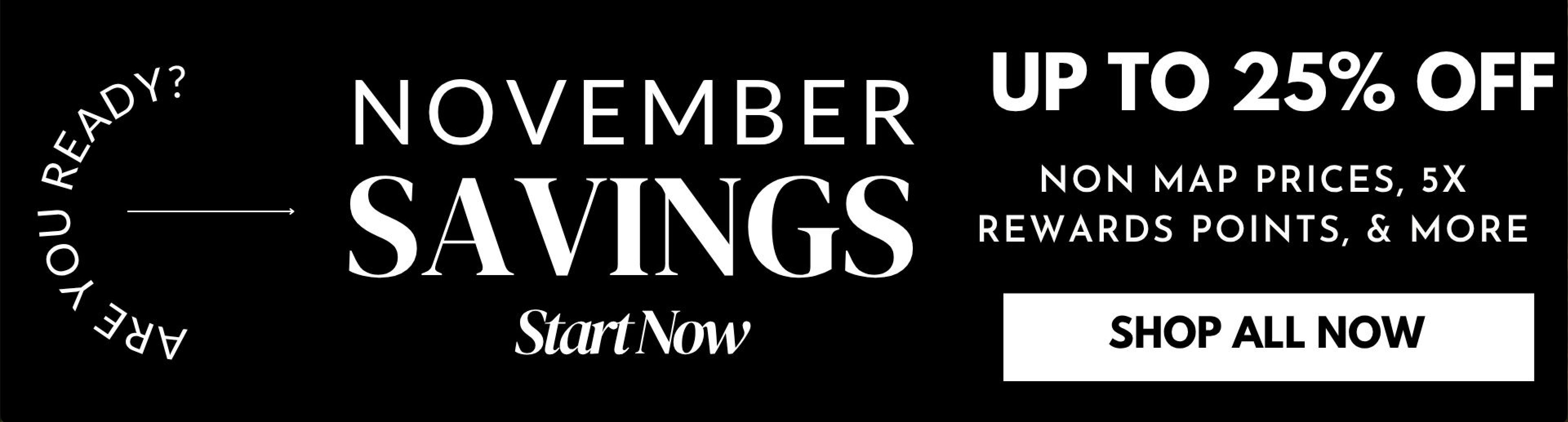 November Sales Begin