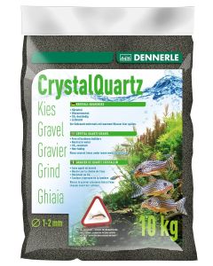 Dennerle Crystal Quartz Gravel Diamond Black, 10 kg