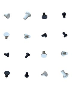 Biotek Marine ¾" Ceramic Frag Plugs - Natural & Black