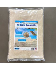 MarcoRocks Beautiful White Pure Aragonite Sand- 22.5lb bag