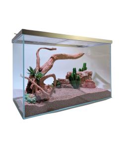Lifegard Clear Glass 20 Gallon Rimless Terrarium