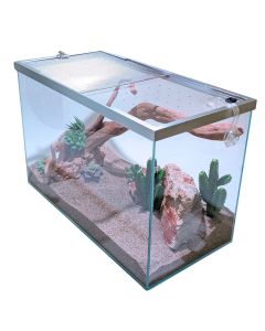 Lifegard Low Iron Glass 20 Gallon Rimless Long Terrarium