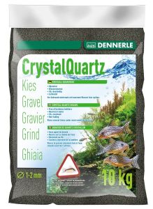 Dennerle Crystal Quartz Gravel Diamond Black, 10 kg
