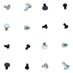 Biotek Marine ¾" Ceramic Frag Plugs - Natural & Black