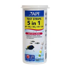 API 5 in 1 Aquarium Test Strips 100ct