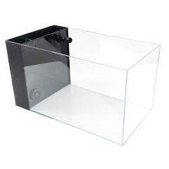 Lifegard CRYSTAL 45 Degree Low Iron Ultra Clear Aquarium Built in Back Filter - 3.8 Gal
