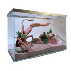 Lifegard Clear Glass 20 Gallon Rimless Terrarium