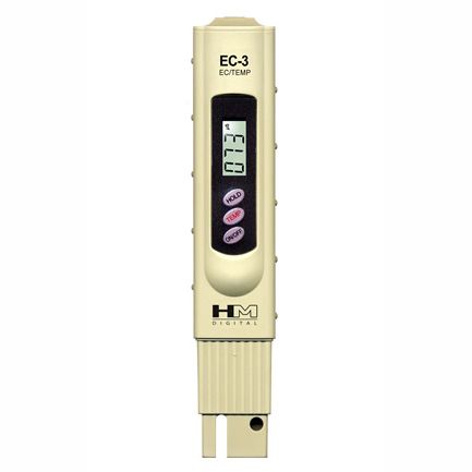 HM Digital EC-3 Handheld EC & Temp Meter with Vinyl Case 