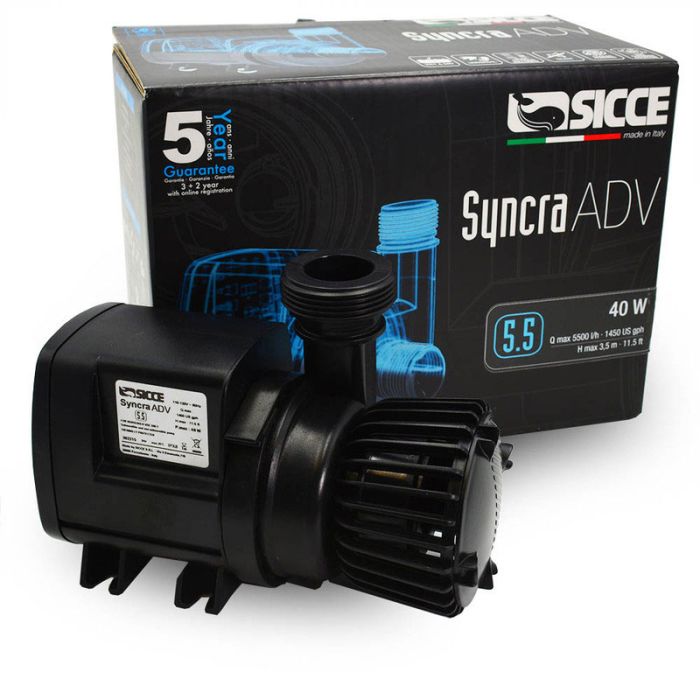 Sicce Syncra ADV Advanced 5.5 Aquarium Pump (1500 GPH) 