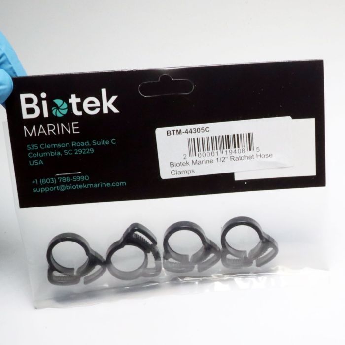Biotek Marine Ratchet Hose Clamps - 4 Pack