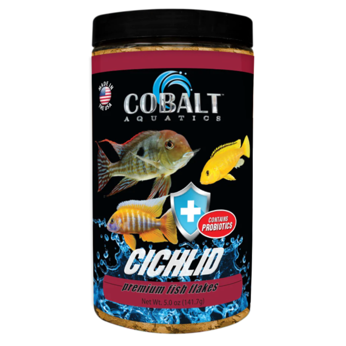 Cobalt Aquatics Cichlid Premium Fish Flakes 5 oz