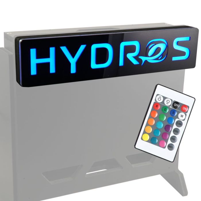 HYDROS Controller Board LED Sign - Black
