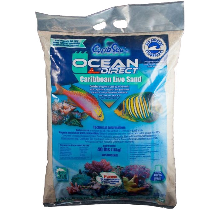 CaribSea Ocean Direct Live Sand Oolite 40 lb