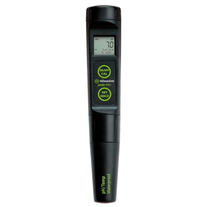 Milwaukee PH55 PRO Waterproof pH & Temperature Tester with ATC & Replaceable Probe