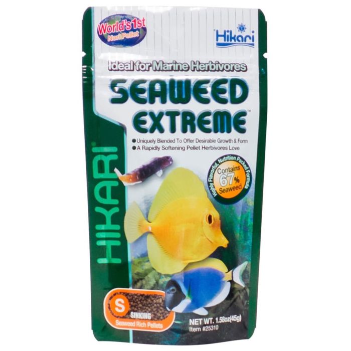 Hikari USA Seaweed Extreme Small Pellets Fish Food 3.52 oz