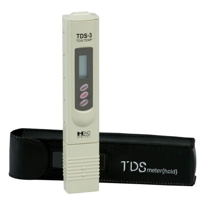 HM Digital TDS-3 & Temp Meter with Case