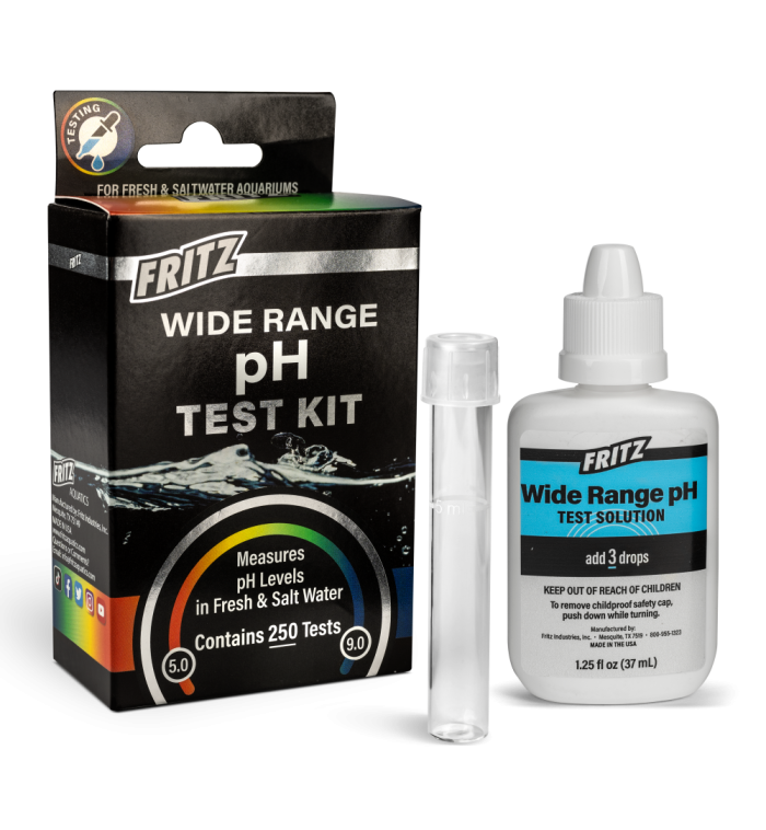 Fritz Wide Range pH Test Kit - 250 Tests