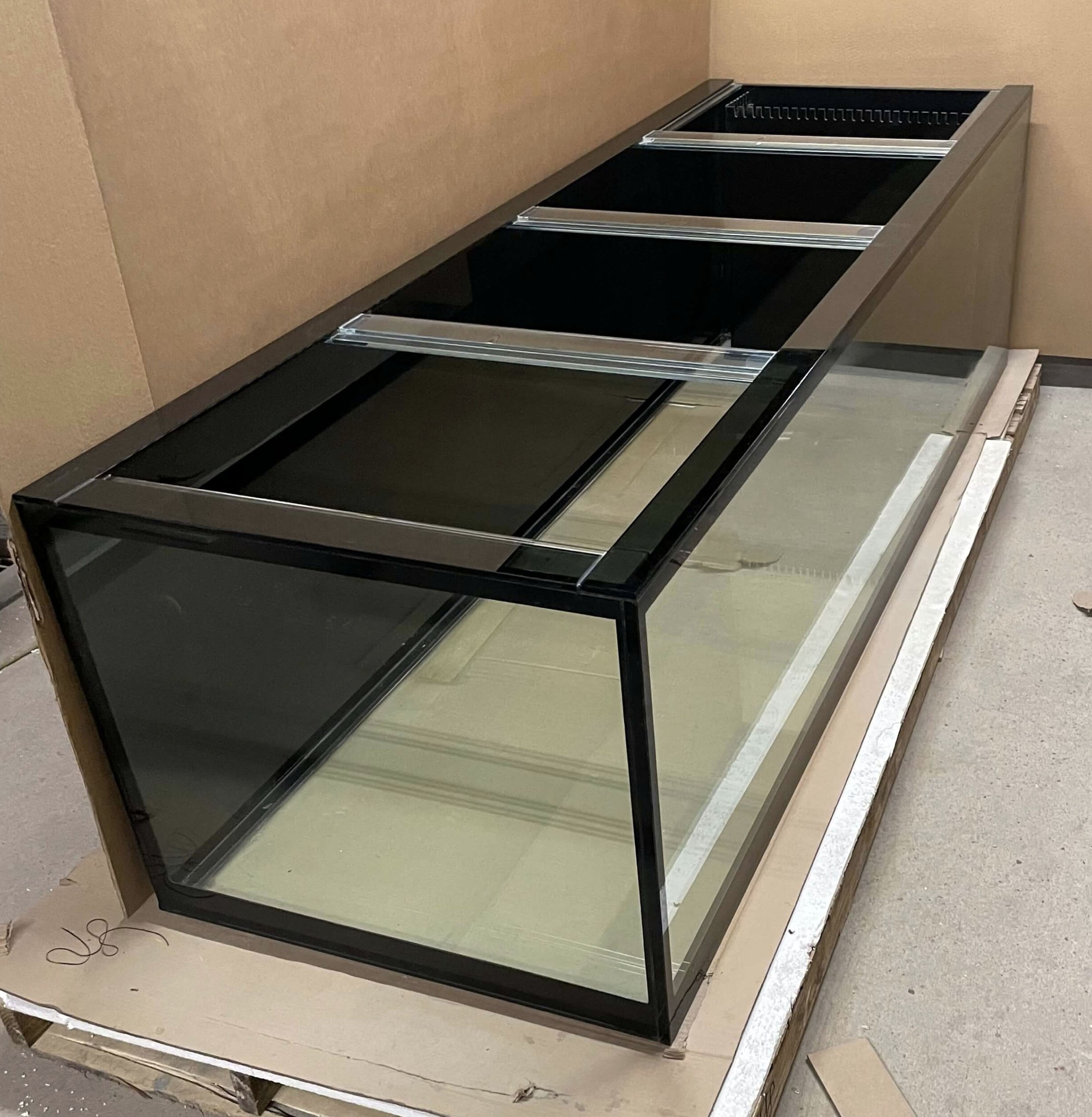 Custom GlassCages Aquariums with Sherwin-Williams Paint & Minwax Stains
